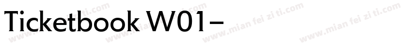 Ticketbook W01字体转换